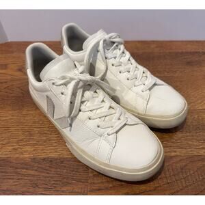 Veja Campo Low Top Leather Sneakers White M9 / W11 Elevated Casual
